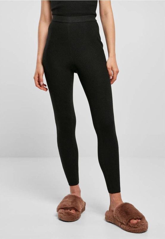 Urban Classics - Rib Knit Legging - Zwart