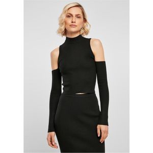 Longsleeve - Zwart - Ribstof - Slim Fit