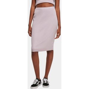 Urban Classics - Rib Knit Crossed Neckholder Top - Pastelpaars - Crop Top