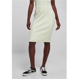 Urban Classics - Rib Knit Midi Rock - Mint - Damesrok