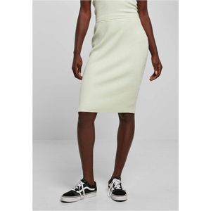 Urban Classics - Rib Knit Midi Rok - Mintgroen