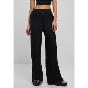 Urban Classics - Straight Rib Terry Wijde broek - Zwart