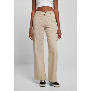 Urban Classics - High Waist Straight Cargobroek Groen