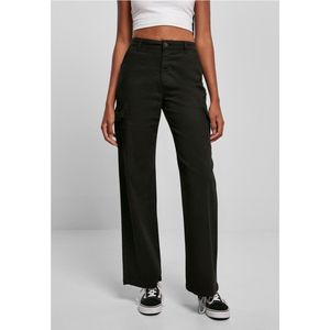 Urban Classics - High Waist Straight Cargobroek Zwart