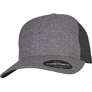 Flexfit - Delta® Carbon 2 Tone melange Flexfit pet - L/XL - Blauw/Grijs