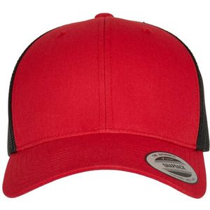 Flexfit - Retro Trucker 2-Tone Snapback Pet - Rood/Zwart