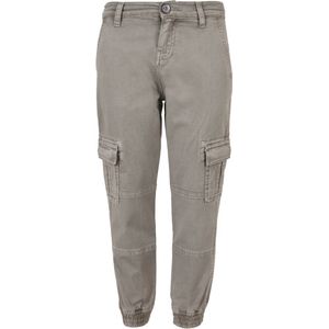 Urban Classics - Washed Cargo Twill Jogging Kinder broek - Kids / - Grijs