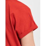 Shirt - Effen - Jersey - Kwartmouw - Normale Pasvorm