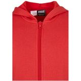 Urban Classics Sweatshirt-jas voor meisjes, lange snit, verlengde basic hoodie met rits, verkrijgbaar in vele kleuren, maten 110/116-158/164, Hugered, 110/116 cm