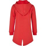 Urban Classics Sweatshirt-jas voor meisjes, lange snit, verlengde basic hoodie met rits, verkrijgbaar in vele kleuren, maten 110/116-158/164, Hugered, 110/116 cm
