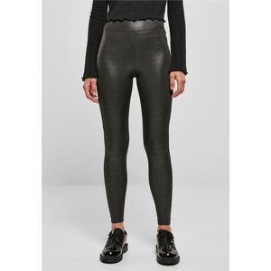 Urban Classics Damen Ladies High Waist Glamour Leggings Sparklingblack