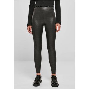 Urban Classics Damen Ladies High Waist Glamour Leggings Sparklingblack