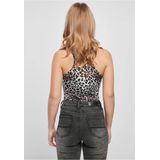 Shirt - Bodystocking - Dierenprint - Aansluitende Pasvorm - Mouwloos