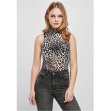 Shirt - Bodystocking - Dierenprint - Aansluitende Pasvorm - Mouwloos