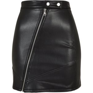 Skorts - Imitatieleer - Zwart - 93% Polyester 7% Elastaan