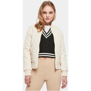 Urban Classics - Jacket - Ivoorkleurig - Diamond Quilt Nylon