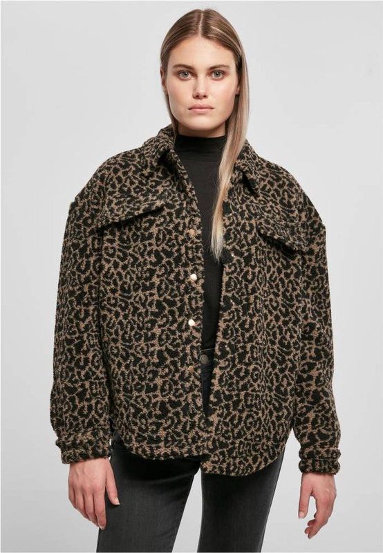 Urban Classics - AOP Sherpa Jacket - Tussenjas - Fluffy - Oversized