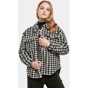 Urban Classics - AOP Sherpa Overhemd - Blackhoundstooth - Dames