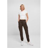 Urban Classics - High Waist Cargobroek Bruin