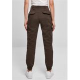 Urban Classics - High Waist Cargobroek Bruin