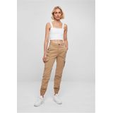 Urban Classics - High Waist Cargobroek Beige
