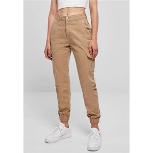 Urban Classics - High Waist Cargobroek Beige