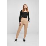 Urban Classics - Cargo Dames joggingbroek - Beige
