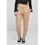Urban Classics - Cargo Dames joggingbroek - Beige