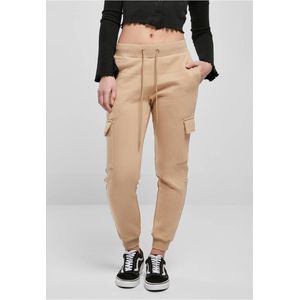 Urban Classics - Cargo Dames joggingbroek - Beige