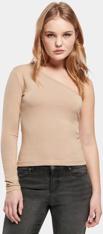 Urban Classics - Asymmetric Longsleeve top - Beige