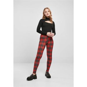 Urban Classics - Soft AOP redcheck Legging - Rood