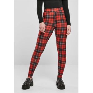 Urban Classics - Soft AOP redcheck Legging - Rood