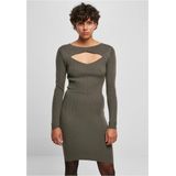 URBAN CLASSICS - Cut Dress - Onderjurk - Effen - Synthetisch