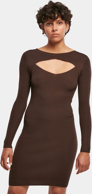 Urban Classics - Cut Jurk - Effen - Korte Mouwen