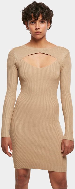 URBAN CLASSICS - Cut Dress - Onderjurk - Effen - Synthetisch