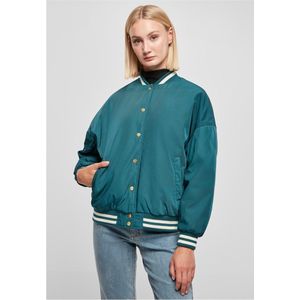 Urban Classics - Oversized Recycled College Jacket - Groen