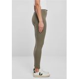 Urban Classics - High Waist Jersey Legging - Olijfgroen
