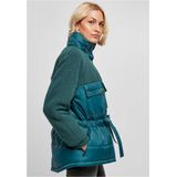 Urban Classics - Sherpa Mix Gewatteerd jack   Groen