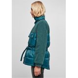 Urban Classics - Sherpa Mix Gewatteerd jack   Groen