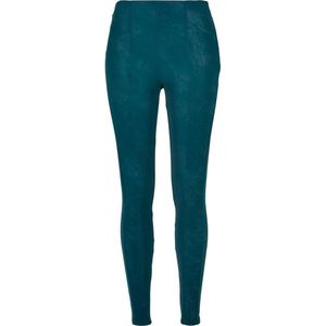 Urban Classics - Washed Faux Leather Skinny fit broek - Groen