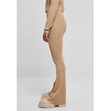 Urban Classics - Rib Knit Bootcut Legging - Beige - Katoen