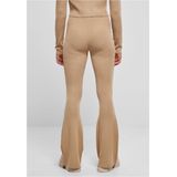 Urban Classics - Rib Knit Bootcut Legging - Beige - Katoen