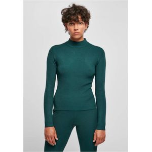 Urban Classics - Ladies Rib Knit Turtleneck Sweater/trui - Groen