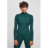 Urban Classics - Ladies Rib Knit Turtleneck Sweater/trui - Groen