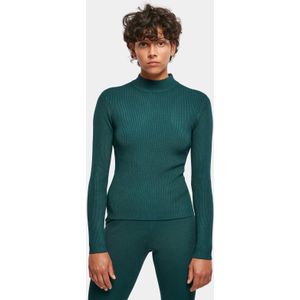 Urban Classics - Rib Knit Turtleneck Sweater - Groen - Viscose/Polyester/Nylon