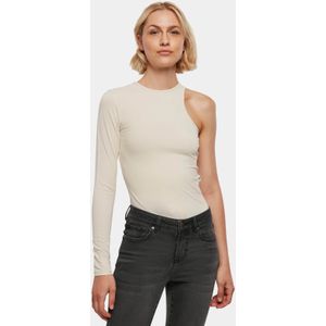 Urban Classics - Organic Stretch Asymmetric Bodysuit - Ivoorkleurig - Bodystocking