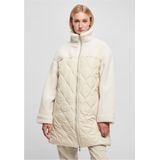 Urban Classics - Oversized Sherpa Quilted - Winterjas - Wit - 100% Polyester