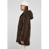 Urban Classics - Sherpa Parka - Damesjas - Licht Getailleerd - Knusse Sherpa-stof