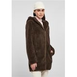 Urban Classics - Sherpa Parka - Damesjas - Licht Getailleerd - Knusse Sherpa-stof