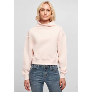 Urban Classics - Organic Short High Neck Sweatshirt - Groen - Biologisch Katoen